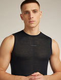 Merino Blend 75 Cool-Lite™ Featherlight™ Tank Black - 5