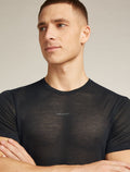 T-shirt col rond isotherme à manches courtes 75 Cool-Lite™ Featherlight en mélange de mérinos Homme Black - 7
