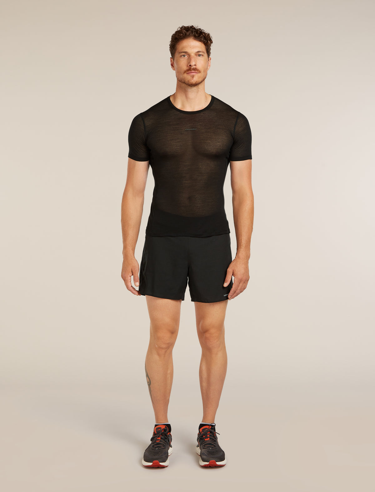 T-shirt col rond isotherme à manches courtes 75 Cool-Lite™ Featherlight en mélange de mérinos Homme Black - 3
