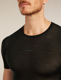 T-shirt col rond isotherme à manches courtes 75 Cool-Lite™ Featherlight en mélange de mérinos Homme Black - 5