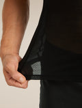 T-shirt col rond isotherme à manches courtes 75 Cool-Lite™ Featherlight en mélange de mérinos Homme Black - 6