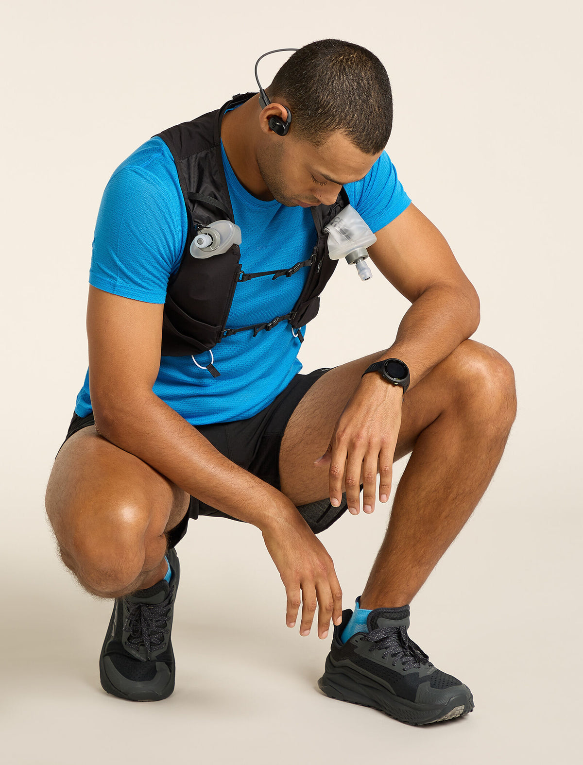 T-shirt col rond isotherme à manches courtes 75 Cool-Lite™ Featherlight en mélange de mérinos Homme Arctic - 4