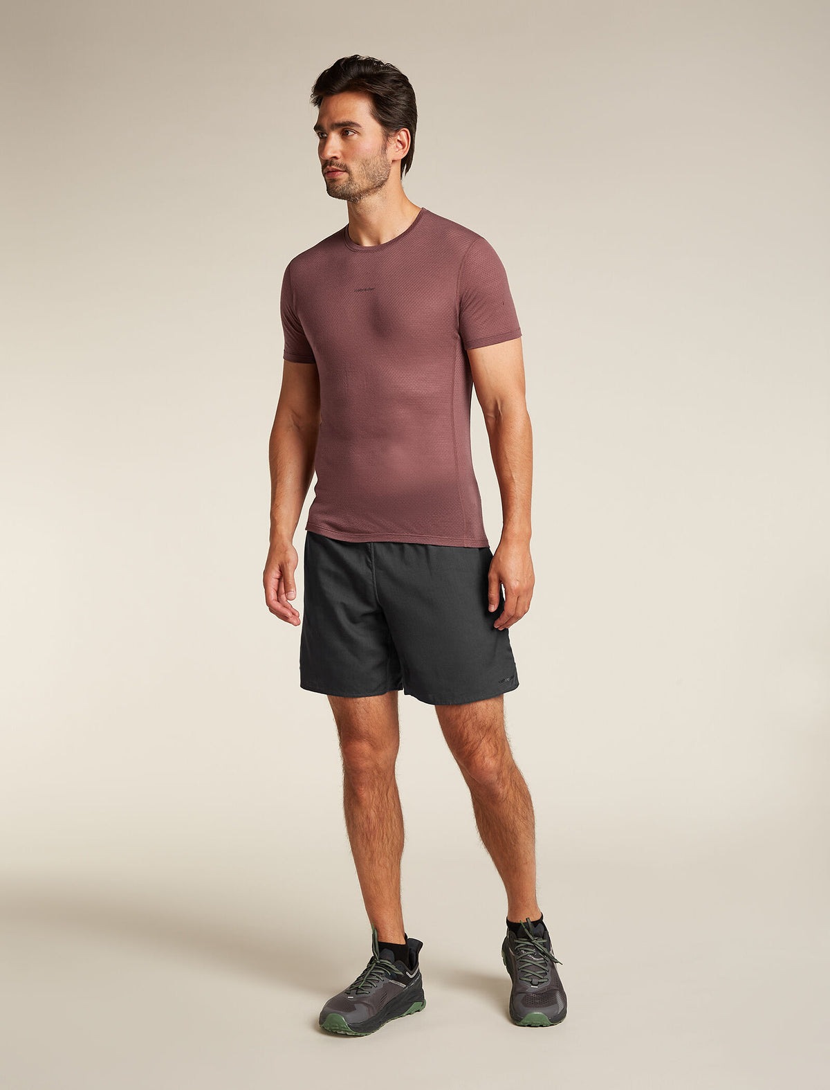 T-shirt col rond isotherme à manches courtes 75 Cool-Lite™ Featherlight en mélange de mérinos Homme Carob - 3