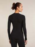 Ras du cou isotherme à manches longues 260 ZoneKnit™ Seamless en mélange de mérinos Femme Black - 2