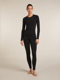 Ras du cou isotherme à manches longues 260 ZoneKnit™ Seamless en mélange de mérinos Femme Black - 3