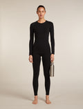 Ras du cou isotherme à manches longues 260 ZoneKnit™ Seamless en mélange de mérinos Femme Black - 4