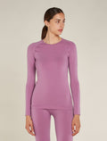 Women's Merino Blend 260 ZoneKnit™ Seamless Long Sleeve Crewe Thermal Top Deco - 1