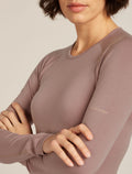 Women's Merino Blend 260 ZoneKnit™ Seamless Long Sleeve Crewe Thermal Top Summit - 5