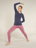 Women's Merino Blend 260 ZoneKnit™ Seamless Long Sleeve Crewe Thermal Top Graphite - 4