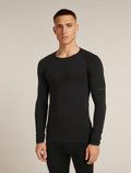 Ras du cou isotherme à manches longues 260 ZoneKnit™ Seamless en mélange de mérinos Men's Black - 1
