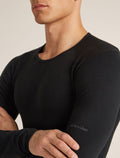 Ras du cou isotherme à manches longues 260 ZoneKnit™ Seamless en mélange de mérinos Men's Black - 5