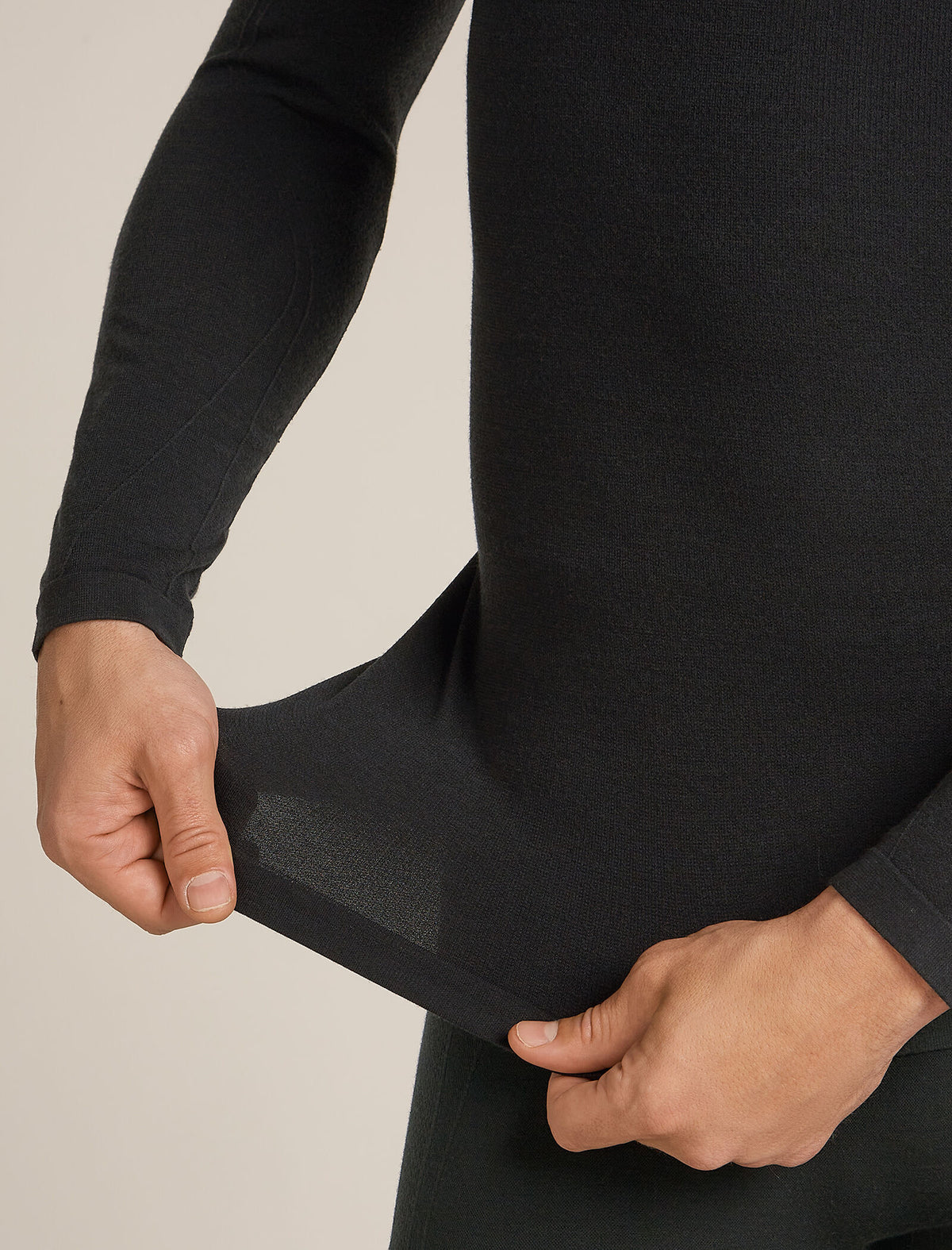 Ras du cou isotherme à manches longues 260 ZoneKnit™ Seamless en mélange de mérinos Men's Black - 6