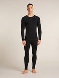 Ras du cou isotherme à manches longues 260 ZoneKnit™ Seamless en mélange de mérinos Men's Black - 7