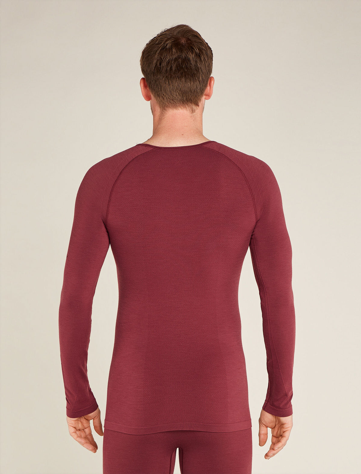 Men's Merino Blend 260 ZoneKnit™ Seamless  Long Sleeve Crewe Thermal Top Port - 4