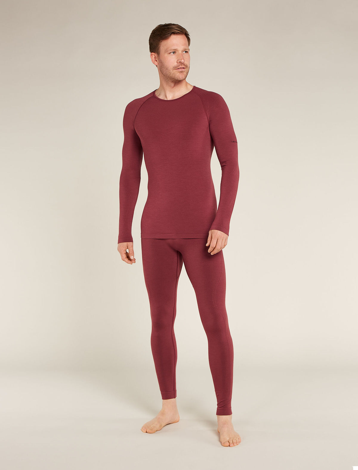 Men's Merino Blend 260 ZoneKnit™ Seamless  Long Sleeve Crewe Thermal Top Port - 5