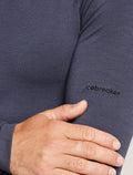 Men's Merino Blend 260 ZoneKnit™ Seamless  Long Sleeve Crewe Thermal Top Graphite - 5