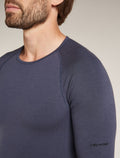 Men's Merino Blend 260 ZoneKnit™ Seamless  Long Sleeve Crewe Thermal Top Graphite - 6