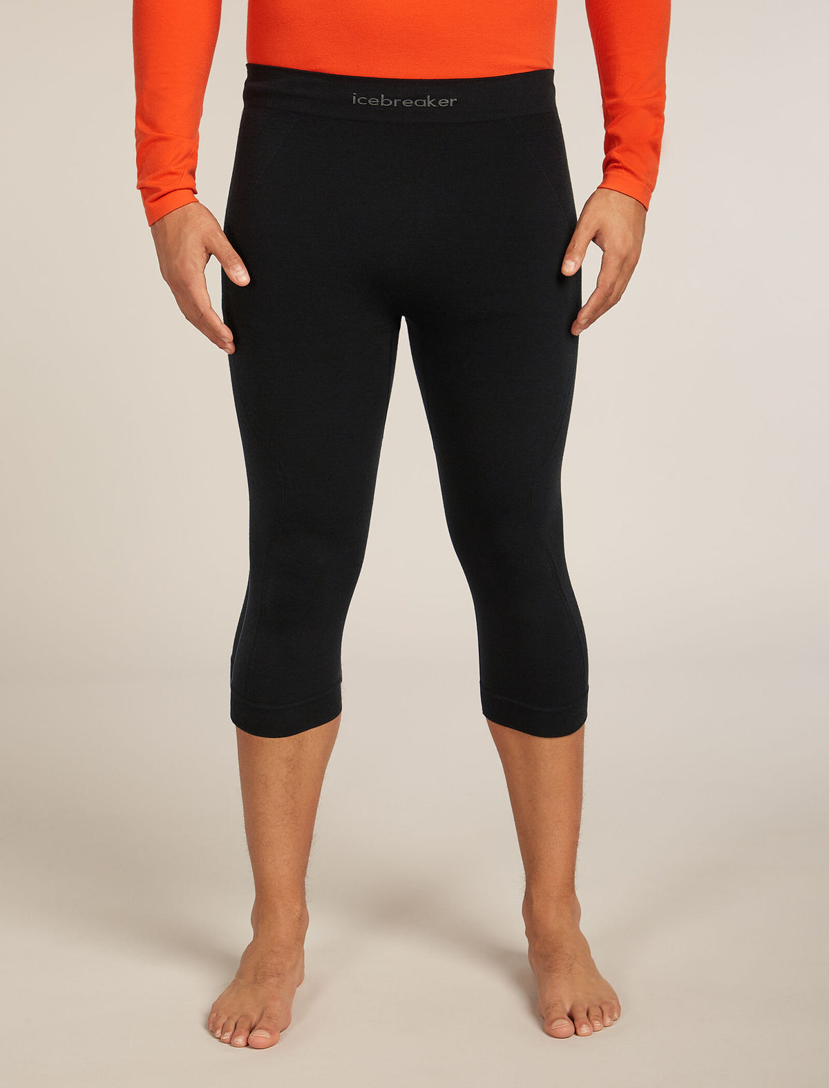 Collant isotherme 3/4 260 Zoneknit™ Seamless, 18 po, en mélange de mérinos Men's Black - 1