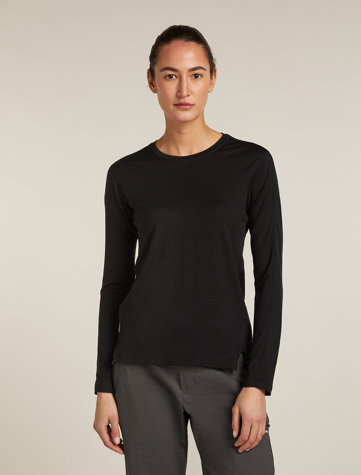 T-shirt à manches longues Ace en MerinoFine™ 150 Women's Black - 1