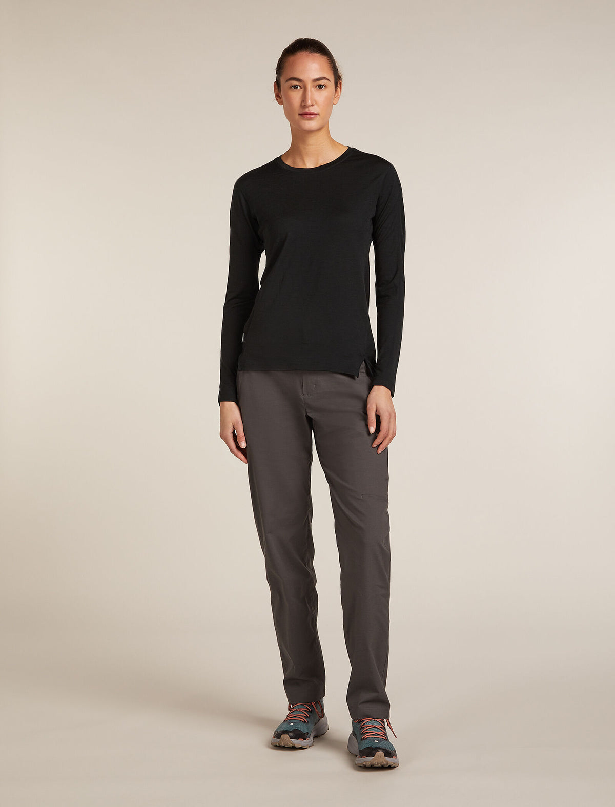 T-shirt à manches longues Ace en MerinoFine™ 150 Women's Black - 3
