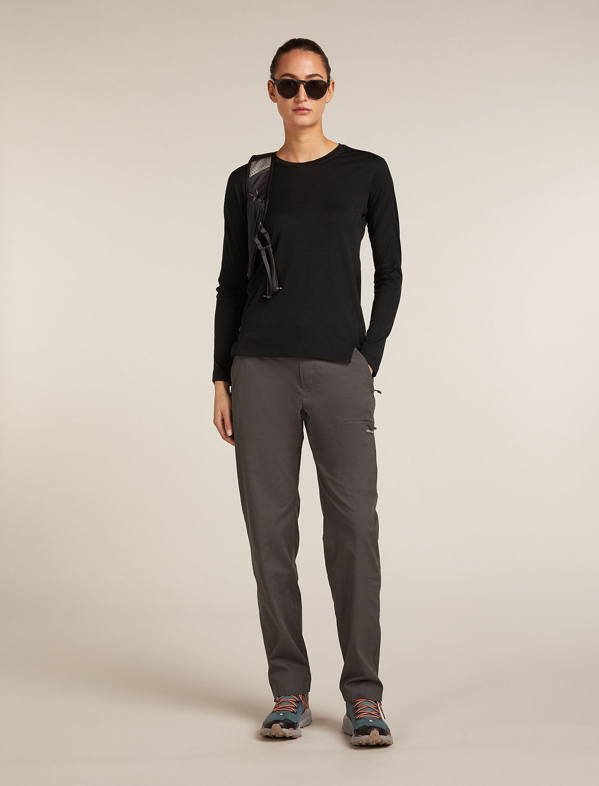T-shirt à manches longues Ace en MerinoFine™ 150 Women's Black - 4