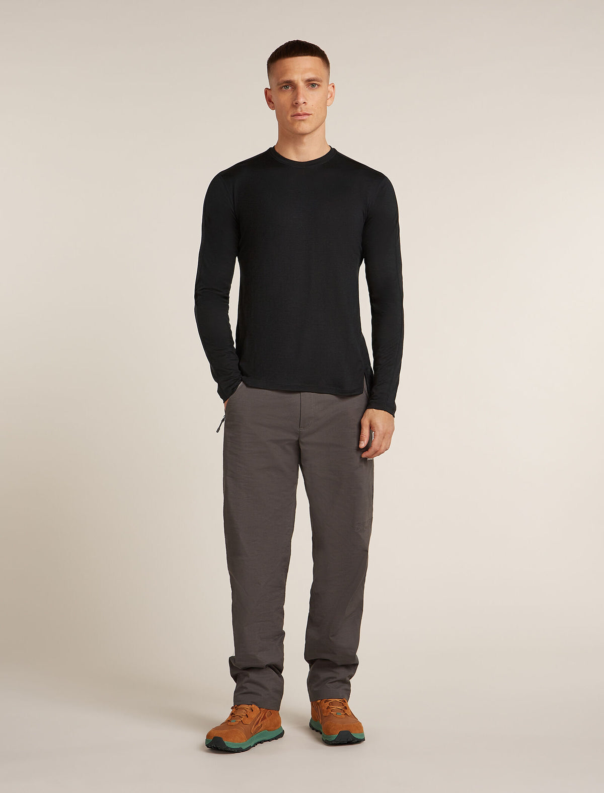 T-shirt à manches longues Ace MerinoFine™ 150 Homme Black - 3