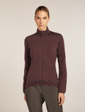 Women's Merino 400 RealFleece™ Descender Long Sleeve Zip Jacket Java - 1