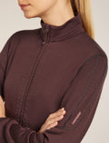 Women's Merino 400 RealFleece™ Descender Long Sleeve Zip Jacket Java - 5