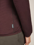Women's Merino 400 RealFleece™ Descender Long Sleeve Zip Jacket Java - 6