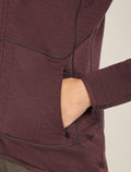 Women's Merino 400 RealFleece™ Descender Long Sleeve Zip Jacket Java - 8