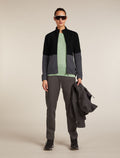 Women's Merino 400 RealFleece™ Descender Long Sleeve Zip Jacket Black/Obsidian - 4
