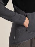 Women's Merino 400 RealFleece™ Descender Long Sleeve Zip Jacket Black/Obsidian - 8