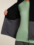Women's Merino 400 RealFleece™ Descender Long Sleeve Zip Jacket Black/Obsidian - 9