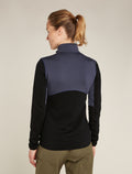 Women's Merino 400 RealFleece™ Descender Long Sleeve Zip Jacket Graphite/Black - 2