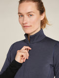 Women's Merino 400 RealFleece™ Descender Long Sleeve Zip Jacket Graphite/Black - 7