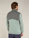 Men's Merino 400 RealFleece™ Descender Long Sleeve Zip Jacket Galaxy/Moss - 3
