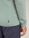 Men's Merino 400 RealFleece™ Descender Long Sleeve Zip Jacket Galaxy/Moss - 6