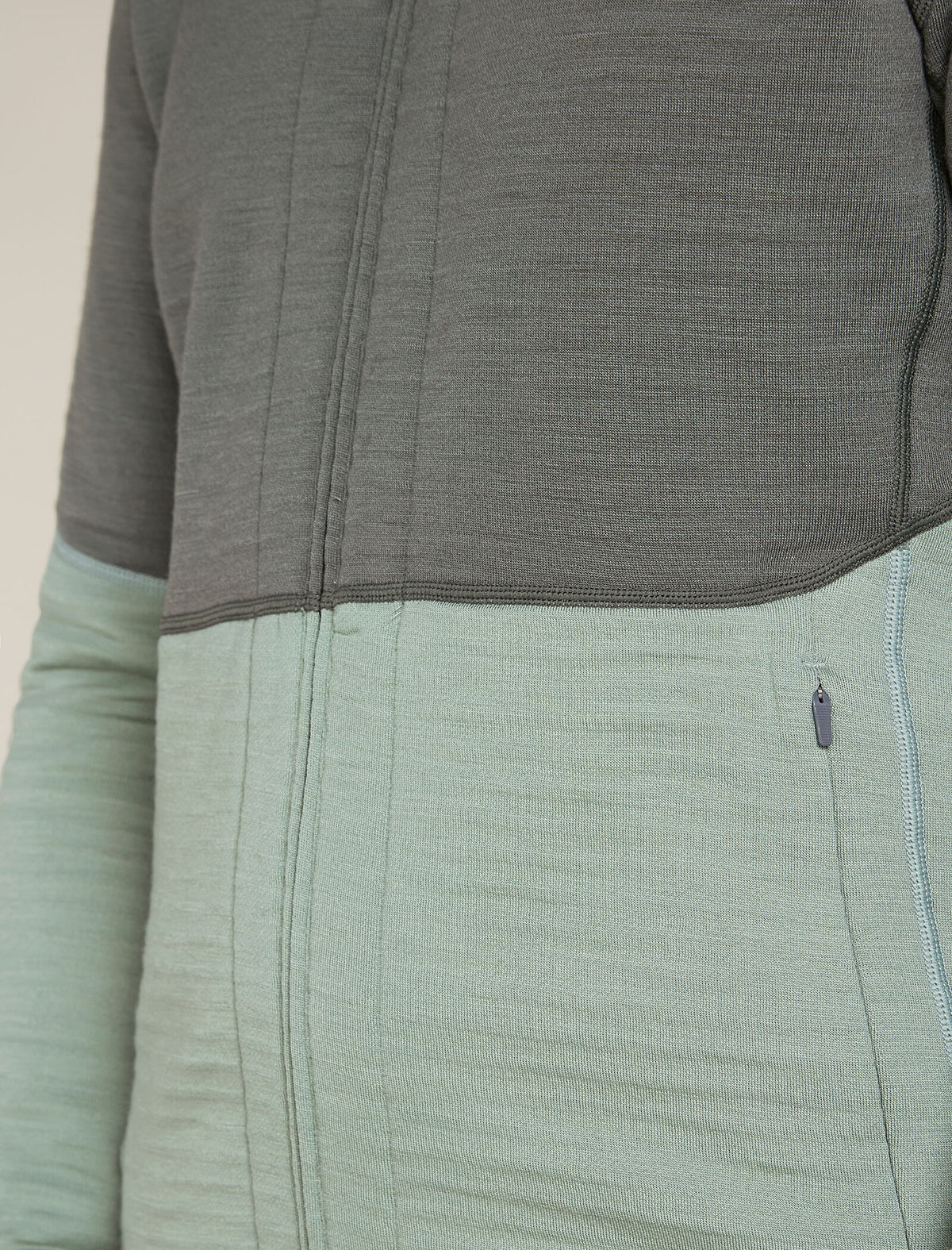 Men's Merino 400 RealFleece™ Descender Long Sleeve Zip Jacket Galaxy/Moss - 6