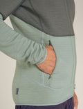 Men's Merino 400 RealFleece™ Descender Long Sleeve Zip Jacket Galaxy/Moss - 9