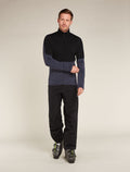 Men's Merino 400 RealFleece™ Descender Long Sleeve Zip Jacket Black/Graphite - 6