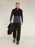 Men's Merino 400 RealFleece™ Descender Long Sleeve Zip Jacket Black/Graphite - 7