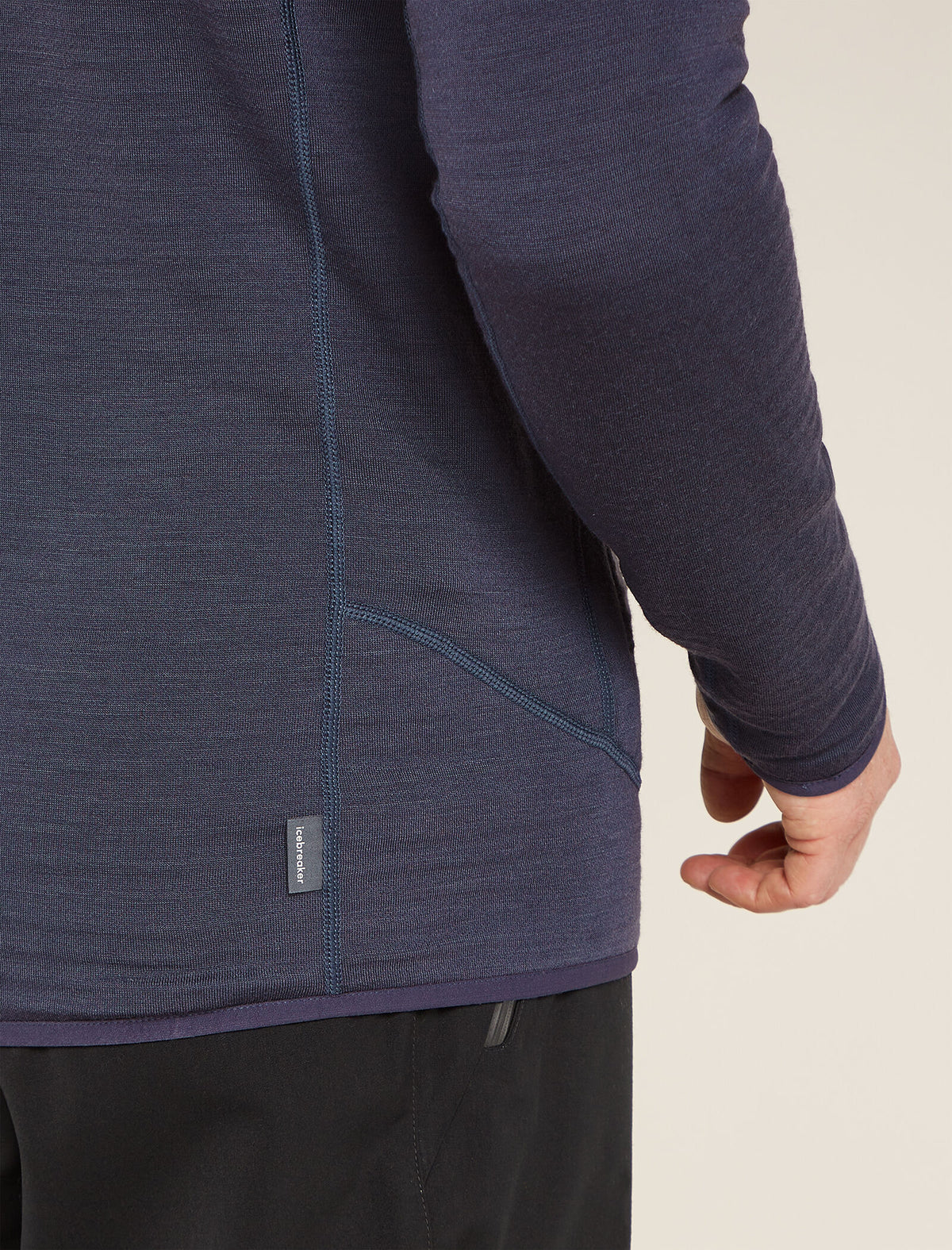 Men's Merino 400 RealFleece™ Descender Long Sleeve Zip Jacket Black/Graphite - 7