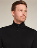 Men's Merino 400 RealFleece™ Descender Long Sleeve Zip Jacket Black/Graphite - 10
