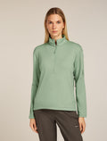 Women's Merino 360 Realfleece™ Elemental Long Sleeve Half Zip Top Seaglass - 1