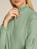 Women's Merino 360 Realfleece™ Elemental Long Sleeve Half Zip Top Seaglass - 5
