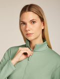 Women's Merino 360 Realfleece™ Elemental Long Sleeve Half Zip Top Seaglass - 6