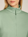 Women's Merino 360 Realfleece™ Elemental Long Sleeve Half Zip Top Seaglass - 7