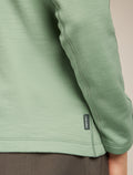 Women's Merino 360 Realfleece™ Elemental Long Sleeve Half Zip Top Seaglass - 8