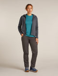 Women's Merino 360 Realfleece™ Elemental Long Sleeve Zip Hoodie Obsidian - 3