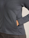 Women's Merino 360 Realfleece™ Elemental Long Sleeve Zip Hoodie Obsidian - 8